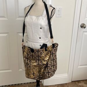 Soft Surroundings Glydan Gold Carry All Tote. New with tags